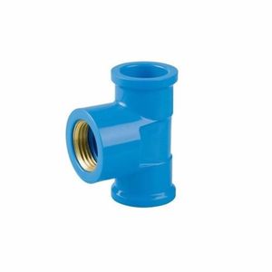 Tee Soldável 25x1/2 Bucha Latão Azul