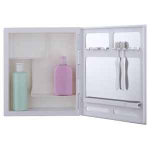 Armário de Plástico Versátil 30x35 de Embutir/Sobrepor Branco A41 Astra