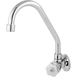 Torneira de Parede para Cozinha Platina Giratória Cromado 2060 C50 Imperatriz