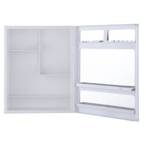 Armário Plástico Versátil 35,1x44 de Embutir/Sobrepor Branco A43 Astra