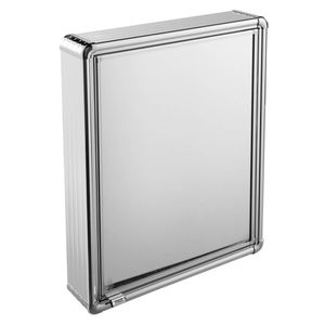Armário Plástico Cinza com Perfil de Alumínio 44X58 LBP13/S Sobrepor Astra