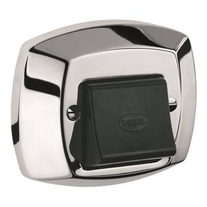 Acabamento para Válvula de Descarga Base Docol Clássica Black Cromado Preto Docol