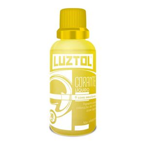 Corante 50ml Liquido Amarelo Bisnaga Luztol