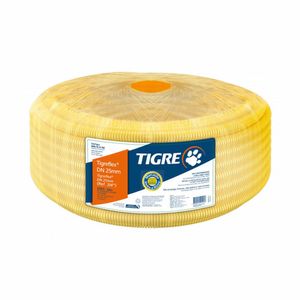 Mangueira 1/2 Rolo 25 Metros Corrugada Amarela Flex Tigre