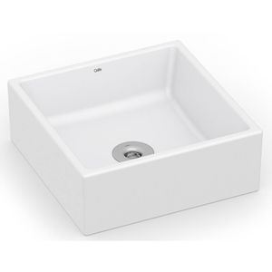 Cuba de Apoio 35x35cm sem Mesa Q5 Basic Branco Celite