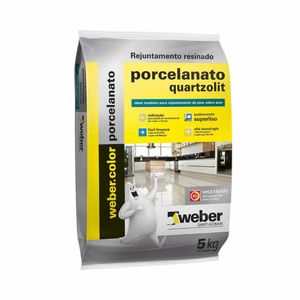 Rejunte Superfino Porcelanatos e Cerâmicas Marrom Café 5kg Quartzolit