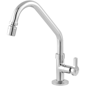 Torneira de Mesa para Cozinha 1/4 Cristal Arejador Cromado 2189 C55 Imperatriz