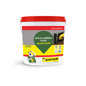 Impermeabilizante 3.6L Pintura Asfáltica Acqua Quartzolit