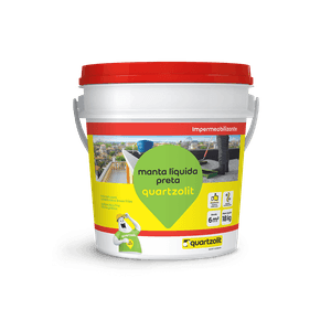 Impermeabilizante 18L Manta Liquida Preto Quartzolit