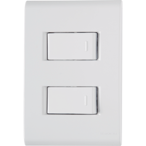 Interruptor de 2 Teclas Simples 10A Liz Branco Tramontina