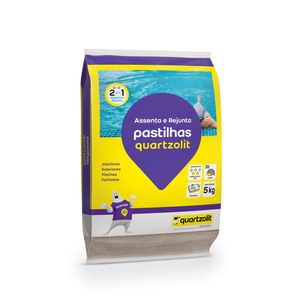 Argamassa Assenta e Rejunta Externo Pastilhas 5kg Branco Quartzolit