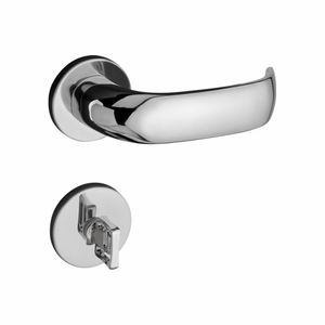 Fechadura Roseta Contemporânea em Zamac 500-80 Banheiro Cromado Pado