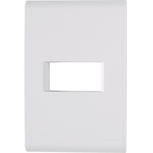 Placa 4x2 com 1 Posto Horizontal Liz Branca Tramontina
