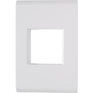 Placa 4x2 com 2 Pontos Juntos Liz Branca Tramontina