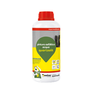 Impermeabilizante 1L Pintura Asfáltica Acqua Quartzolit