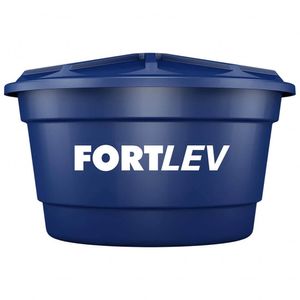 Caixa D'água 2.000L de Polietileno com Tampa Azul Fortlev