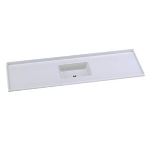 Pia 150x50 Branco Mármore Sintético Fibrarte
