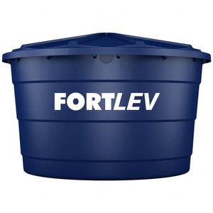 Caixa D'água 3.000L de Polietileno com Tampa Azul Fortlev