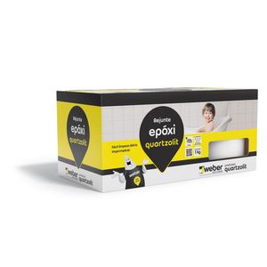 Rejunte Epóxi Preto Grafite 1kg Quartzolit