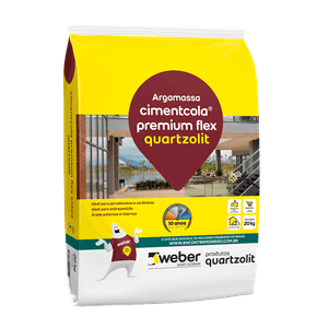 Argamassa Cimentcola Premium Flex 20kg Cinza Quartzolit