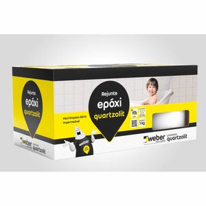 Rejunte Epóxi Cinza Ártico 1kg Quartzolit