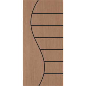 Porta Frisada 210x80 Madeira Curupixa FA206/PF53