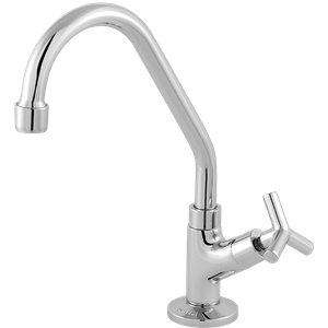 Torneira de Mesa para Cozinha 1/4 Levanzo Giratória Cromado 2191 C39 Imperatriz