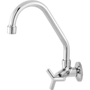 Torneira de Parede para Cozinha Levanzo Giratória Cromado 2060 C39 Imperatriz