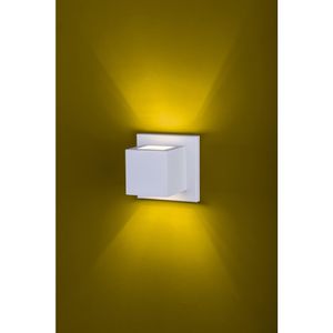 Arandela de Alumínio Quadrada 1G9 958 Microtexturizada Branca Ideal
