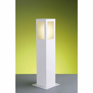 Poste 50cm Ideal Alumínio Quadrado 1e27 Pa150 Branco Ideal