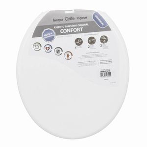Assento Sanitário Universal Confort Branco Celite