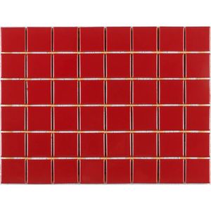 Revestimento Brilhante 5x5 Matiz Vermelho Extra Eliane