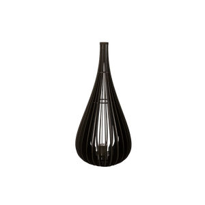 Abajur Médio Bangalore Tabaco MDF Kin Light