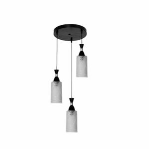 Pendente Belize 3 Lapadas Preto Kin Light