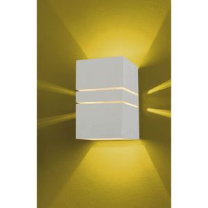 Arandela de Alumínio Quadrada 1G9 982 Microtexturizada Branca Ideal