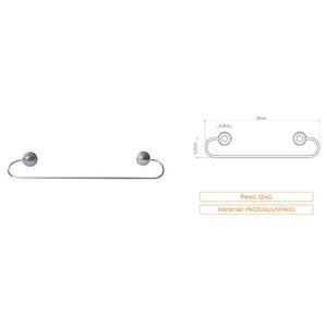 Porta Toalha Florença Inox Civit