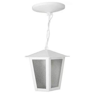 Pendente de Aço Fosfatizado Colonial L2C Branco Ideal