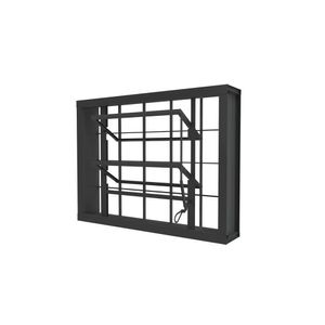 Vitro Basculante 80x60x12 Grade Quadriculada Branco Ramassol