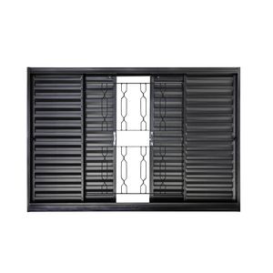 Janela Veneziana 100x150x12 Romex Fit Grade Elo Cinza Ramassol