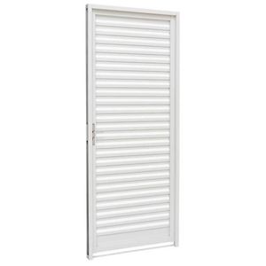 Porta Veneziana 217x87x6,5 Kompacta Branca Esquerda Sasazaki