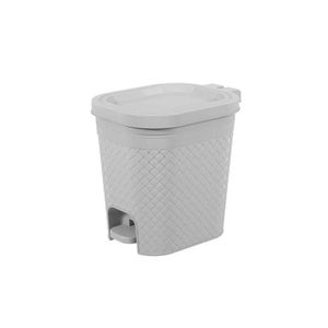 Lixeira 6.5 Litros 25.8x19.7x25.7cm Com Pedal Carft Cinza Brinox