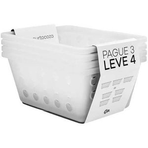 Kit Cesta Pequena 18x6x14.2cm Coza Leve 4 Pague 3 Natural Brinox