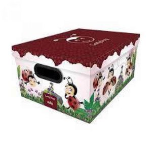Caixa Media 38x29x18.5cm Organizadora Kids Joaninha Dello