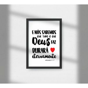 Quadro 22x32cm Decorativo Sem Vidro Frases Kapos