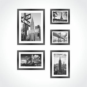 Quadro 33x33cm Decorativo Sem Vidro P&amp;b Kapos