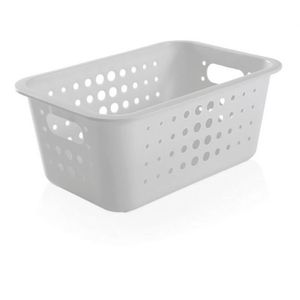 Cesta Organizadora M Branco Fechado Martiplast