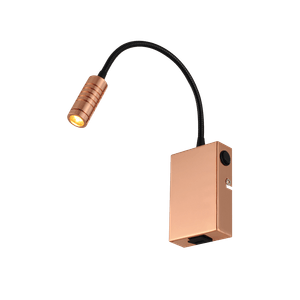 Arandela Lettura 3W LED 2700K Cobreado Avant