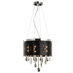 Lustre Duquesa Coroa 5xG9 Preto Fosco Avant