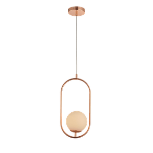 Pendente Perola Arco 1xG45 Cobre Brilho Avant