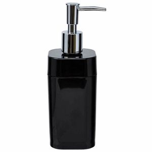 Porta Sabonete 290ml 6.5x6.5x19.1cm Liquido Splash Preto Brinox